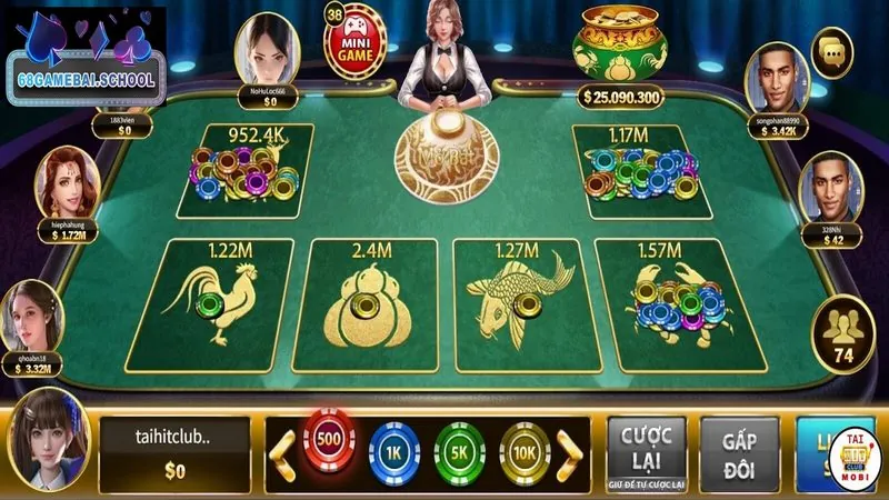 Hướng dẫn đặt cược bầu cua tại Game Bài 68 chi tiết Hướng dẫn đặt cược bầu cua tại Game Bài 68 chi tiết